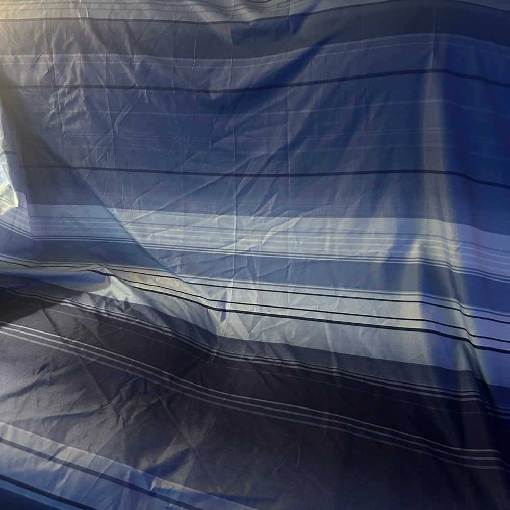 Blue mainstay shower curtain